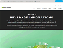 Tablet Screenshot of beverage-innovations.com